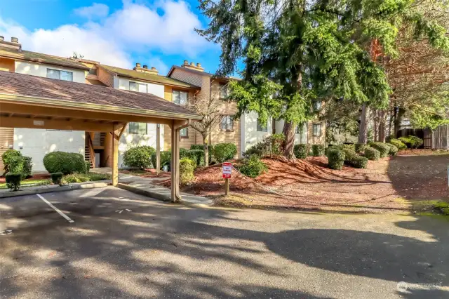 End carport parking spot