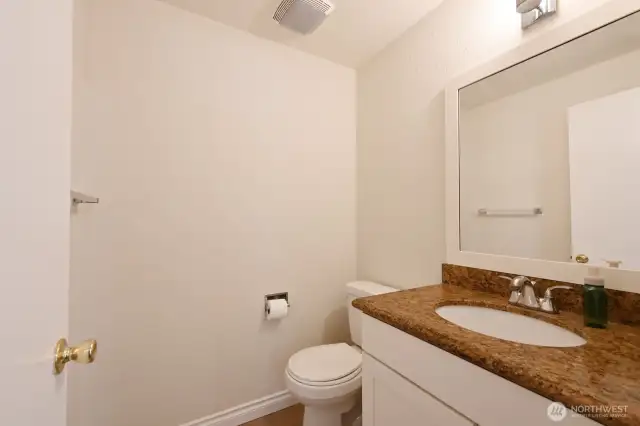 Half bath off primary bedroom