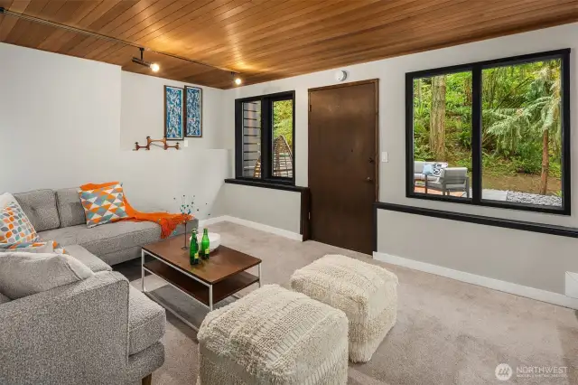 Lower floor living room
