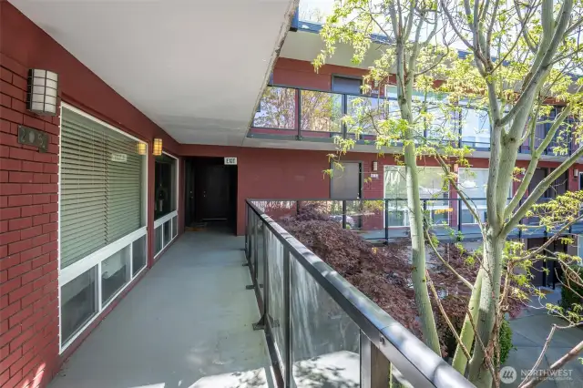 End Unit, back side of building
