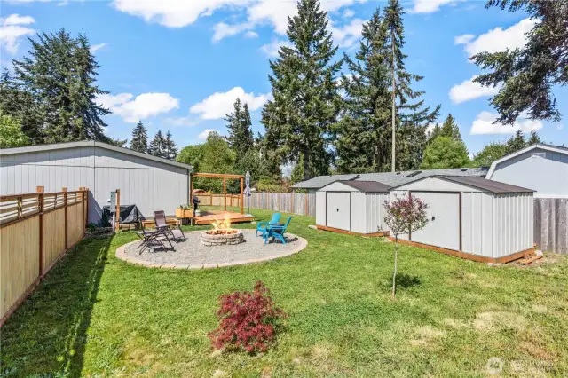 Gate opens for secure RV parking