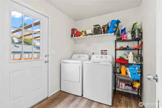 From Laundry room to the back yard