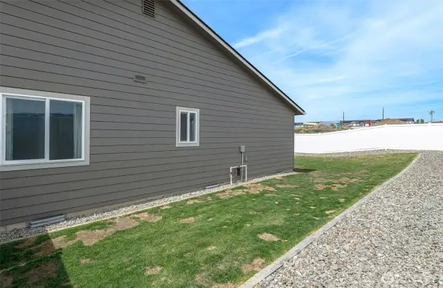 Side yard.