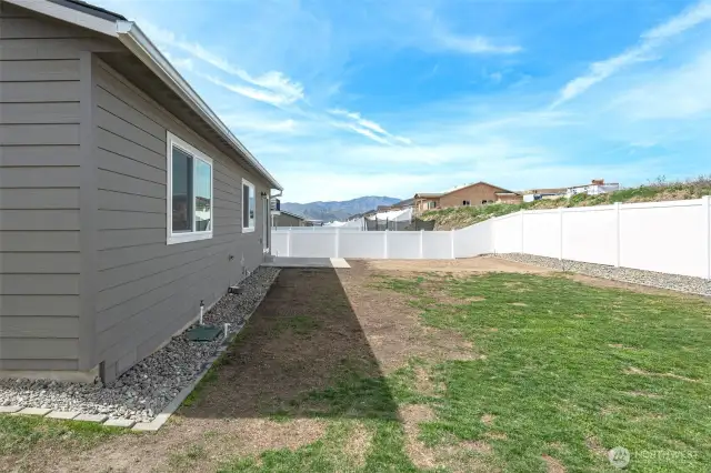 Side yard.
