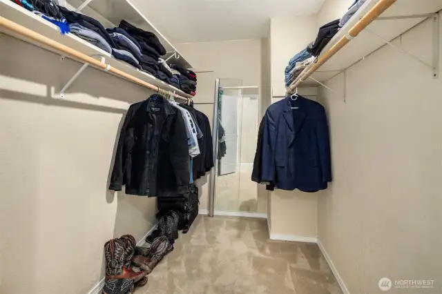 Large walk in closet