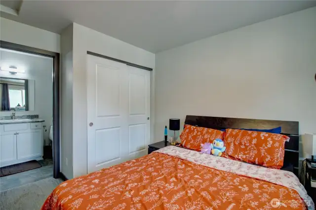 Primary bedroom with bathroom
