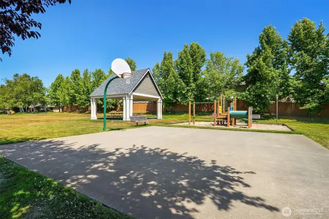 Half basketball court