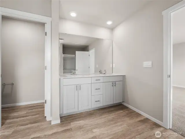 Cambridge primary bath vanity.  Finishes and options will vary.