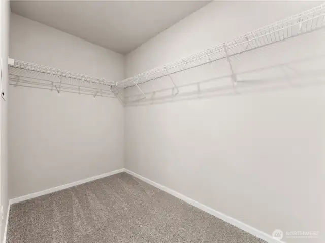 Walk-in closet - awaits you!  Finishes and options will vary.