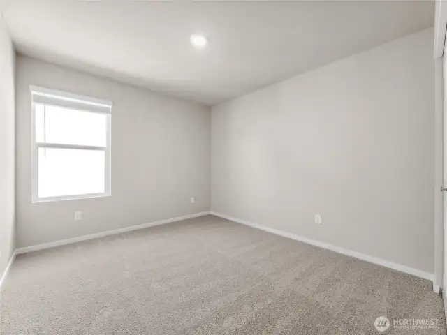 Bedroom 3.  Finishes and options will vary.