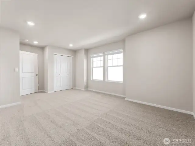 Bedroom 5 can also be used as a bonus room.  Finishes and options will vary.