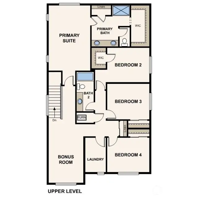 Marketing rendering of floor plan - may vary per location.