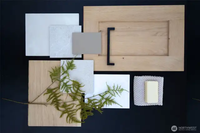 Ensuite Bathroom Palette: 2'x4' Porcelain tile floors and shower walls, custom closets