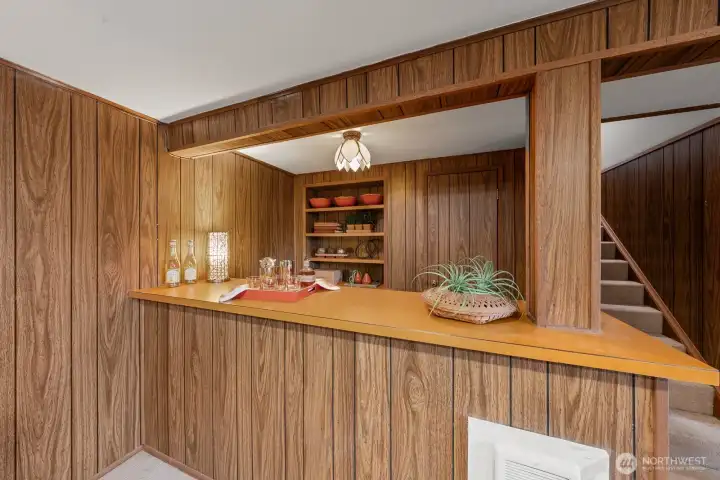 Bar in family room