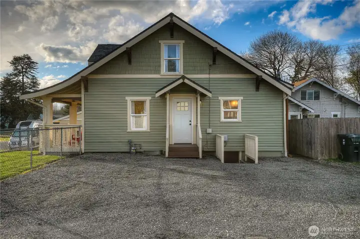 Back door and Entrance to the basement