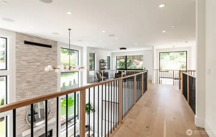 Enjoy the views of dt bellevue from the breezway