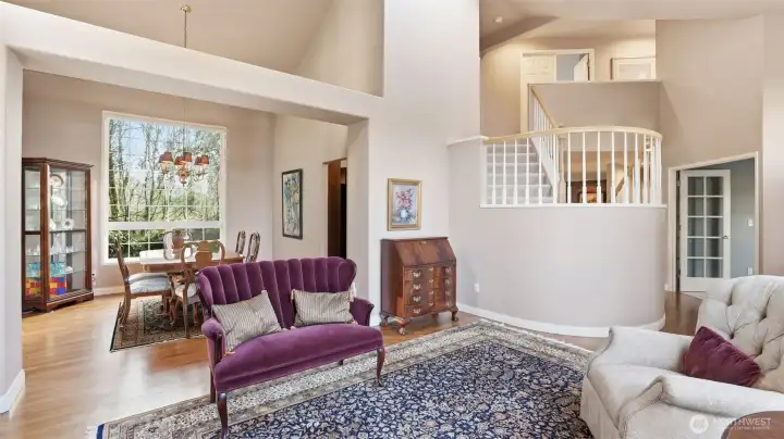 The design of the interior has a whimsical feeling throughout.  5 inch white baseboards and white panel doors throughout.