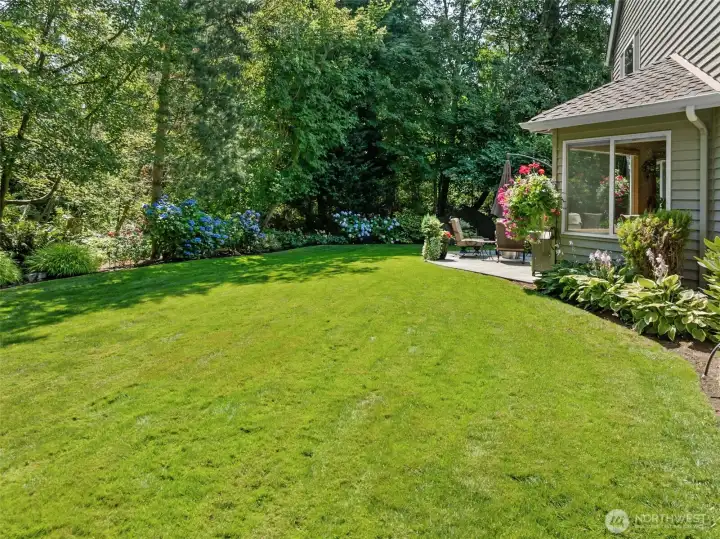 The perfect place to have guests over to entertain in your very special backyard.