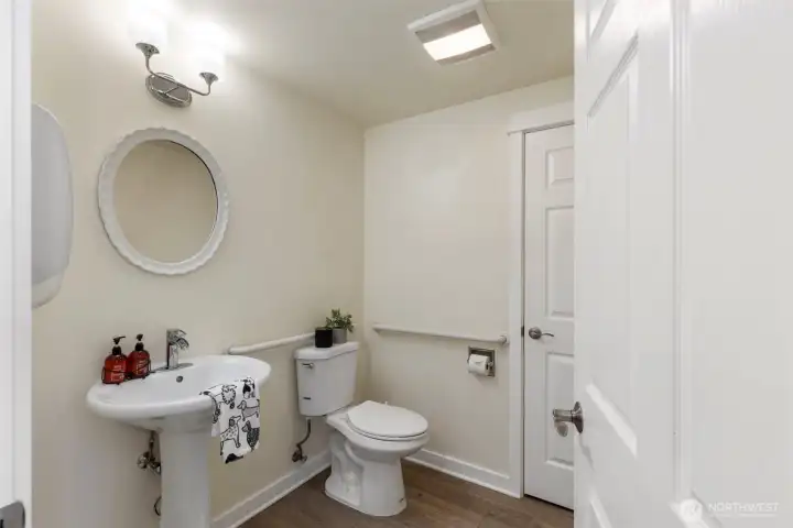 Bathroom: specifically designed to easily add a tub or shower!