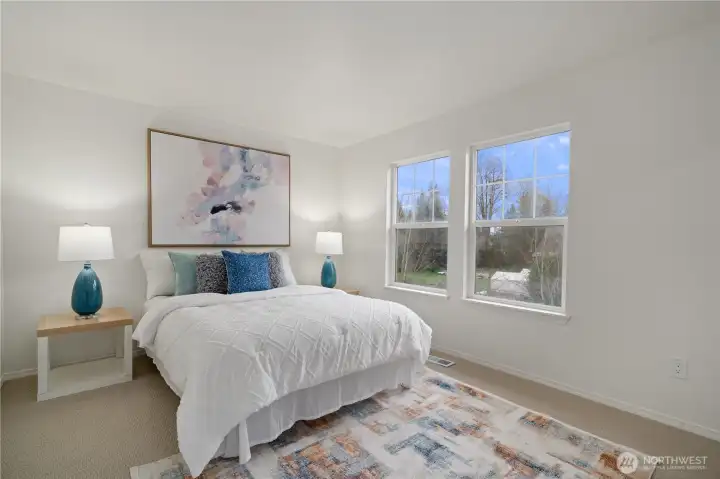 room #1 south facing with walk in closet