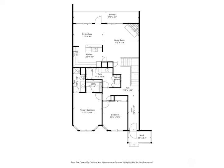 Main Floor plan with approximate measurements.