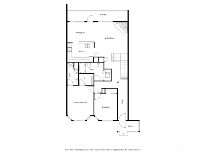 Main Floor plan without approximate measurements.