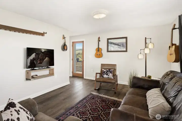 Living room & side door