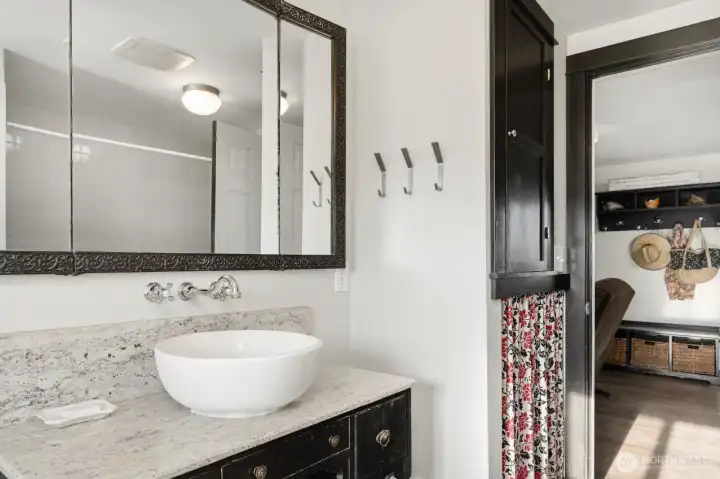 Main bath off living room