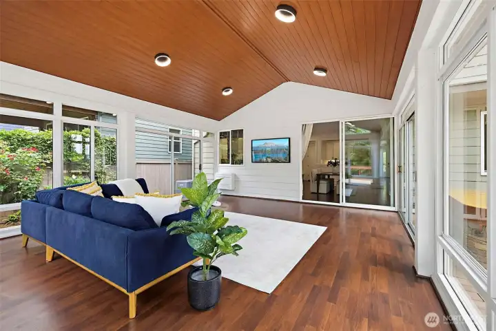 Heated outdoor living area