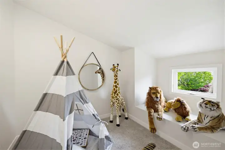 Additional added space for a small office, playroom or storage