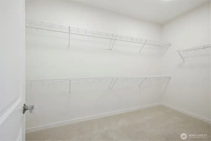 Huge double walk in closets