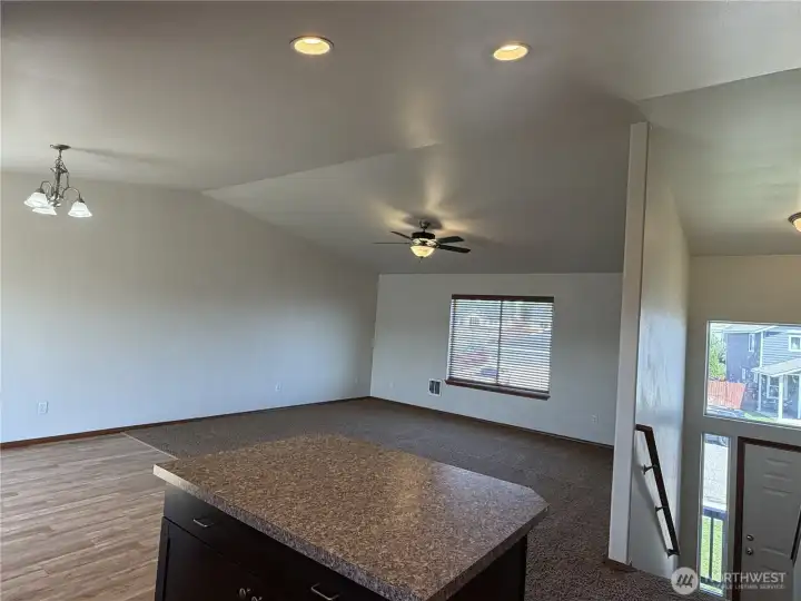 Great room from the kitchen