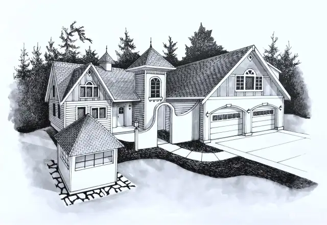 Proposed Drawing on the front of the home.