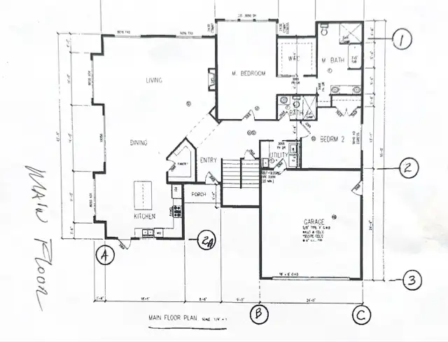 Main floor proposed floor plan but the builder likes to meet with the buyer and can make changes/tweaks to customize