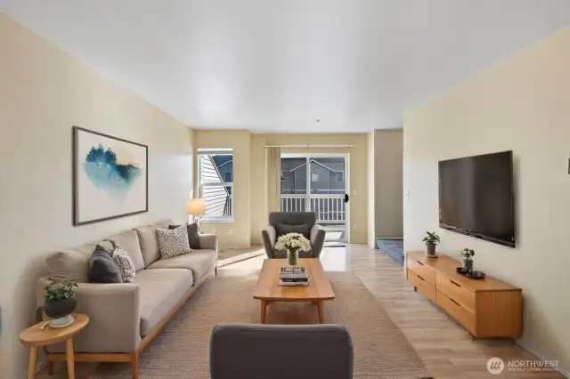 Living Room Virtually Staged
