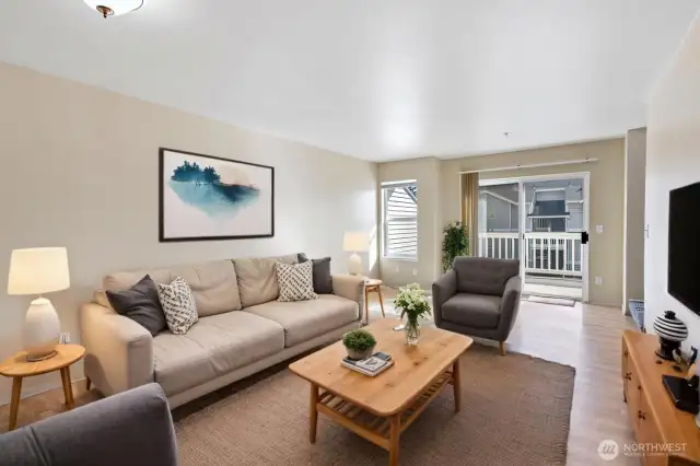 Living Room Virtually Staged