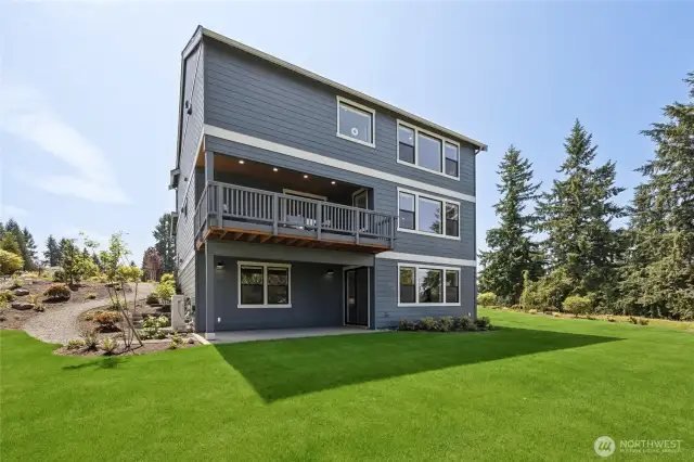 Awesome large, flat backyard. Photos are for representational purposes only.  Colors and options may vary.