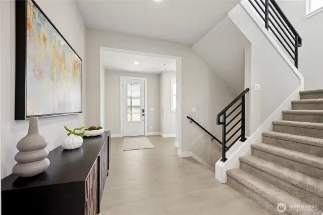 Looking back at front door. Photos are for representational purposes only.  Colors and options may vary.