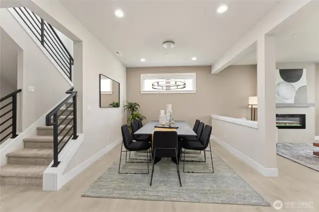 Open concept dining area. Photos are for representational purposes only.  Colors and options may vary.