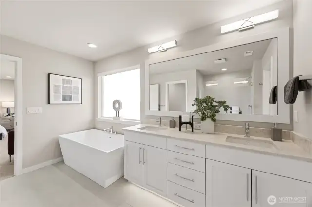 Primary bathroom. Photos are for representational purposes only.  Colors and options may vary.