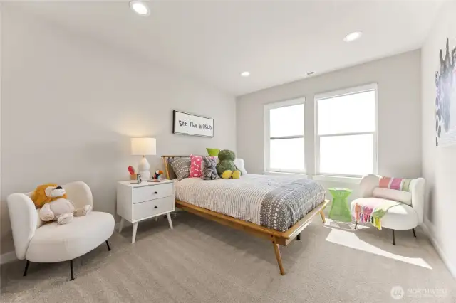 Upstairs bedroom.Photos are for representational purposes only.  Colors and options may vary.