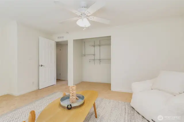 Bedroom #2 is large enough to be a 2nd Primary