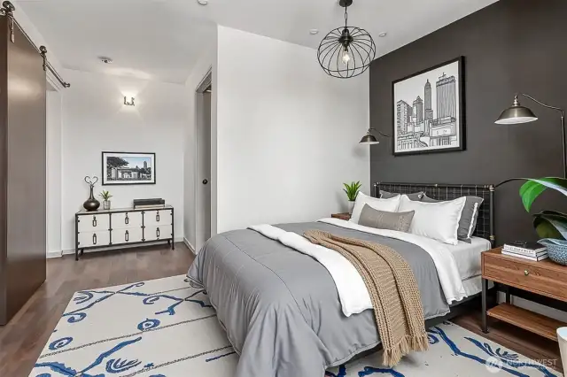 2nd Primary Suite on 4th floor - Virtually staged. Non Conforming.