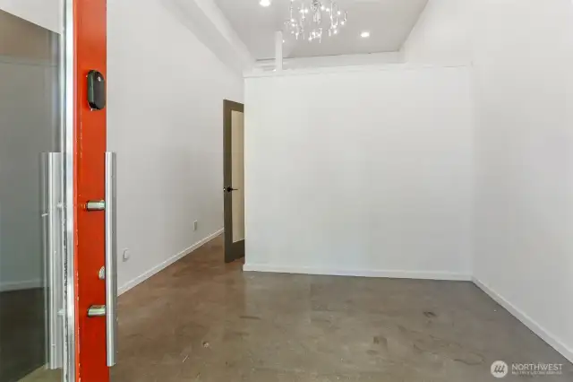 Commercial space with separate street level enterance.