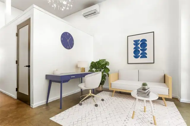 Street level commercial space - virtually staged.