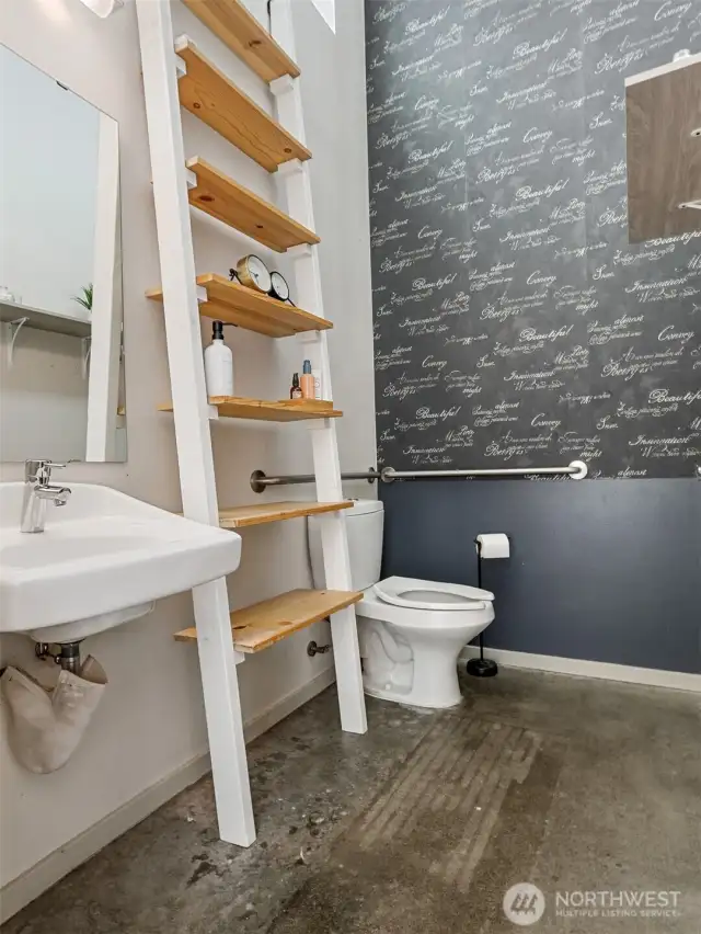 ADA 1/2 bathroom in commercial space.