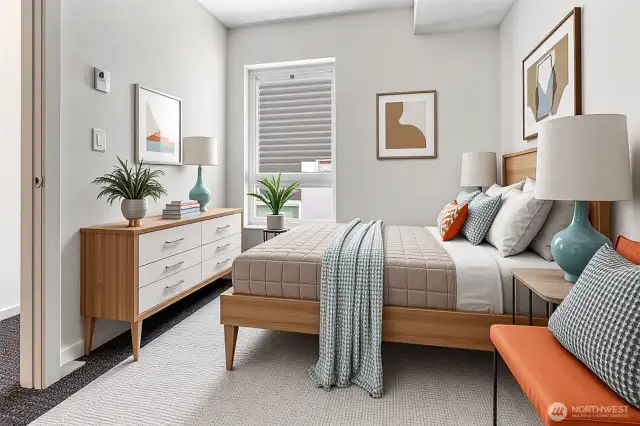 Bedroom #1 - Virtually Staged