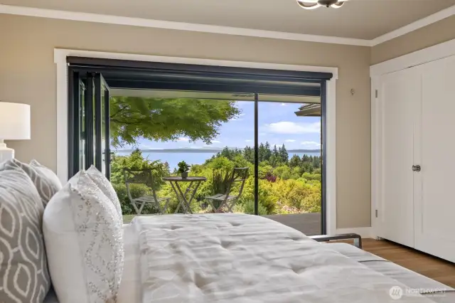 Lay in bed and enjoy the incredible views.