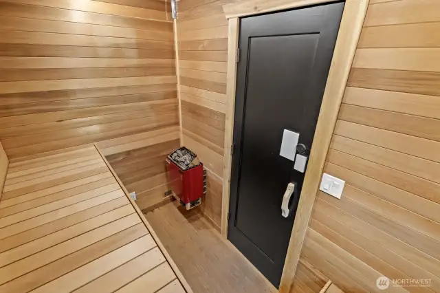 6x9 cedar dry sauna.