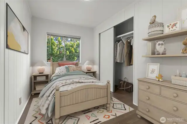 Bedroom #2-VIRTUALLY STAGED